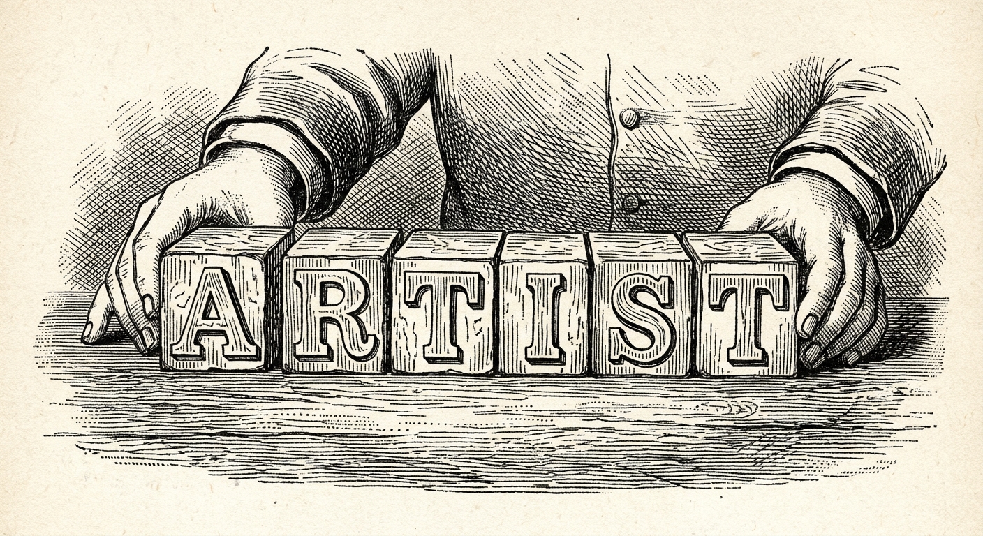 [단독] 단어들 모이자 '문장' 됐다… 의미 전달 현상 포착 을 묘사한 19세기 목판화 양식의 흑백 삽화